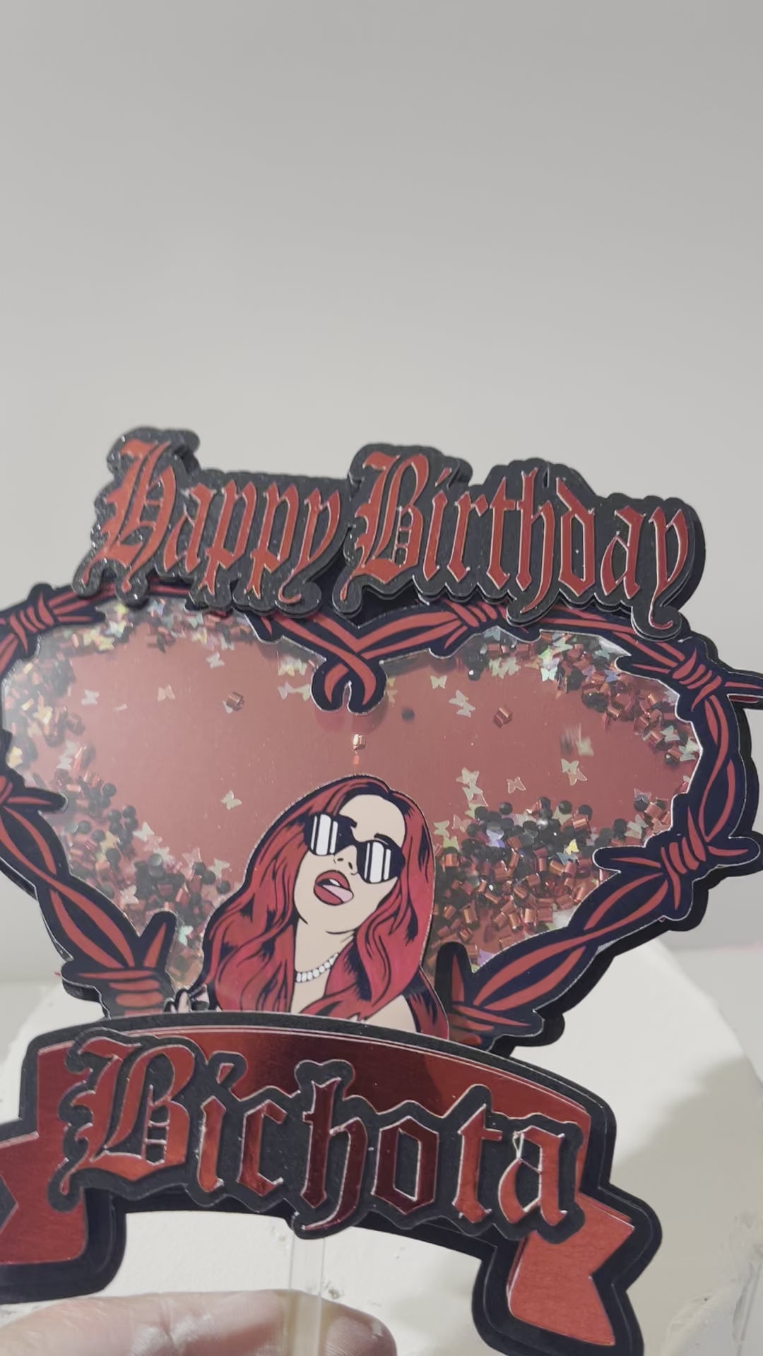 Karol G Red Hair Cup Cake Topper – ImaginingwithKat